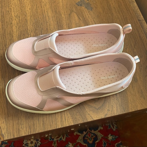 Lands' End Slip-on Skimmer Flats Shoes Rose Gold NEW - Picture 1 of 7